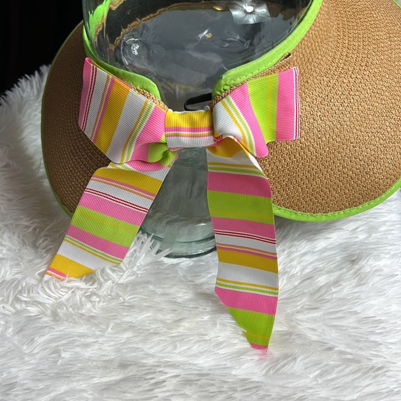 Main Street Collection Straw Adjustable Sun Beach Vacation Hat - Picture 2 of 6